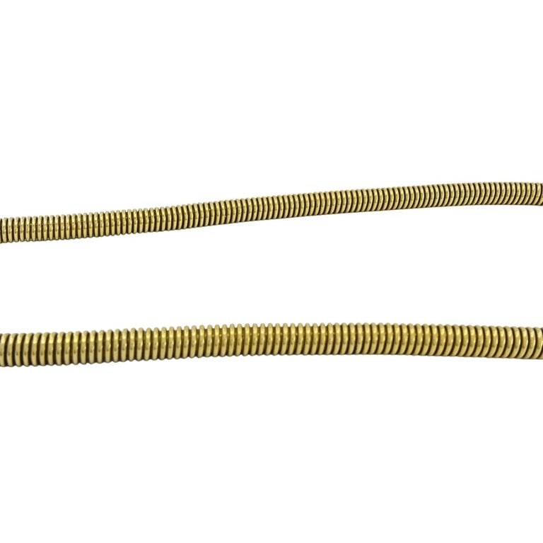 Vintage French 18k Gold Tubogas Coil Necklace - 4