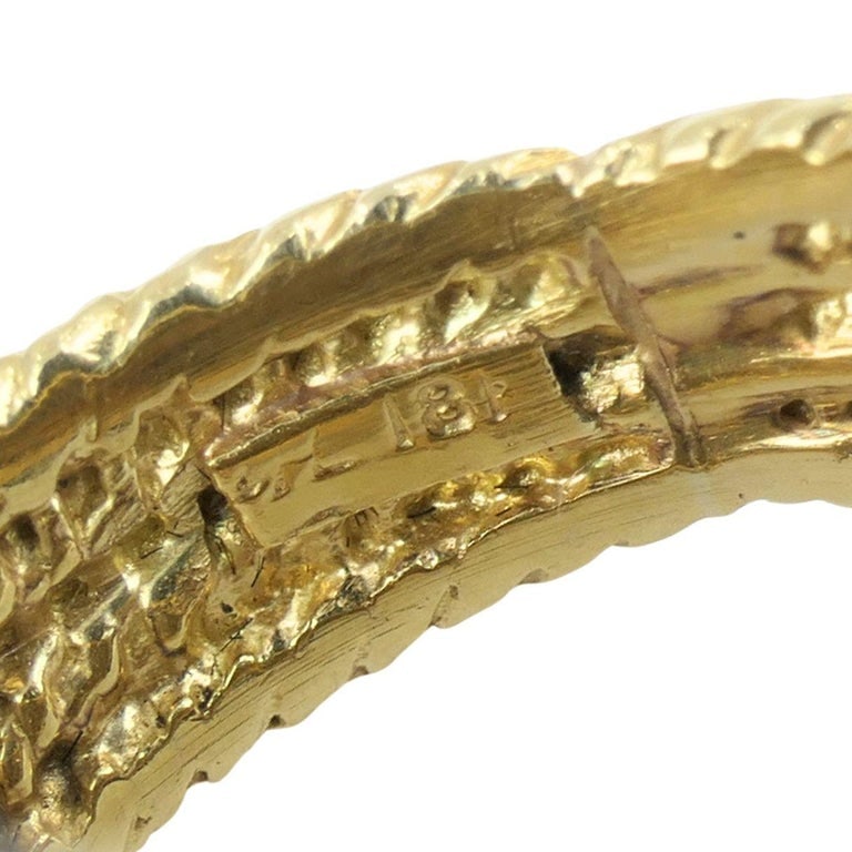 Vintage 18k Yellow Gold and 14k White Gold Diamond Dome Cocktail Ring - 7