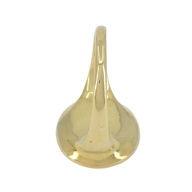 Vintage 18k Gold Hardstone Intaglio Signet Ring - 10