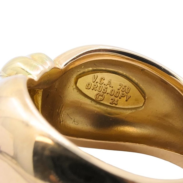Van Cleef & Arpels 18k Two-Tone Gold Knot Ring - 10