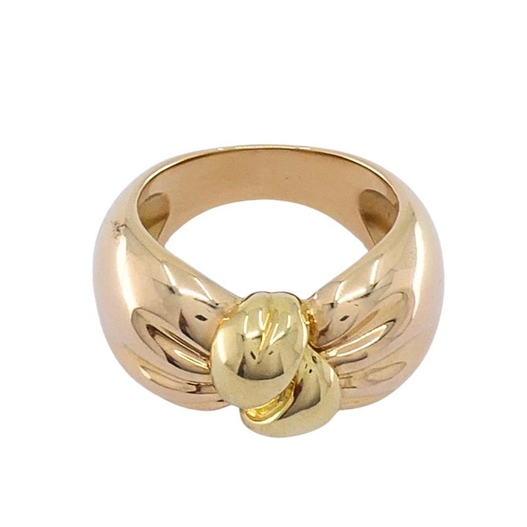 Van Cleef & Arpels 18k Two-Tone Gold Knot Ring - 4