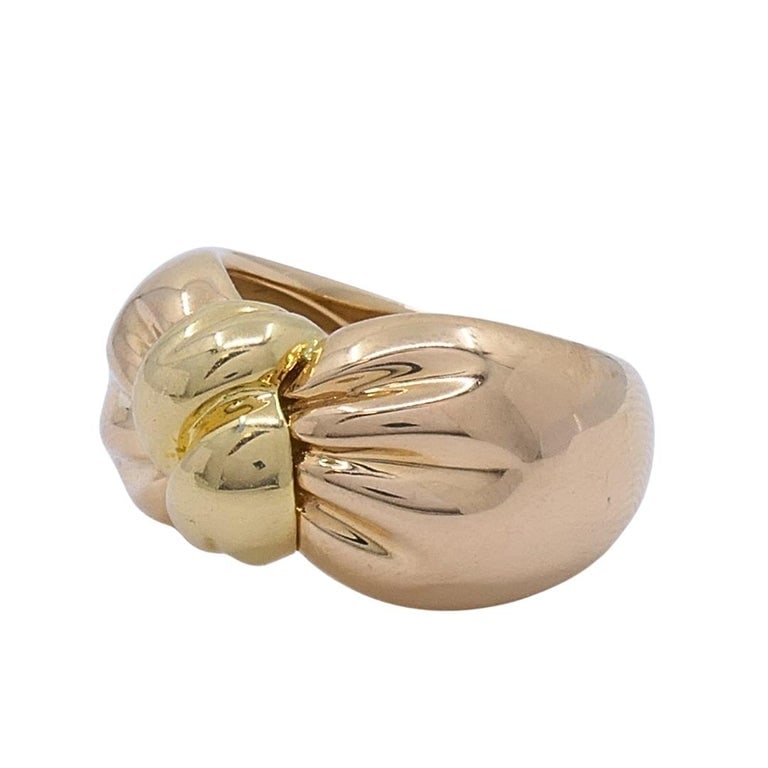 Van Cleef & Arpels 18k Two-Tone Gold Knot Ring - 6