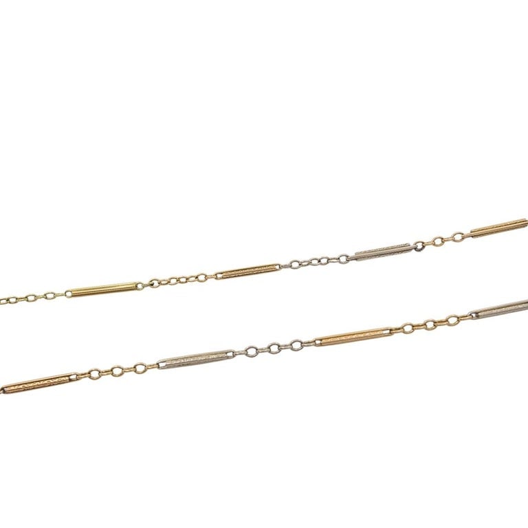 14k Gold Diamond PavÃ© Star Pendant on Antique Barâ€‘Link Chain - 9