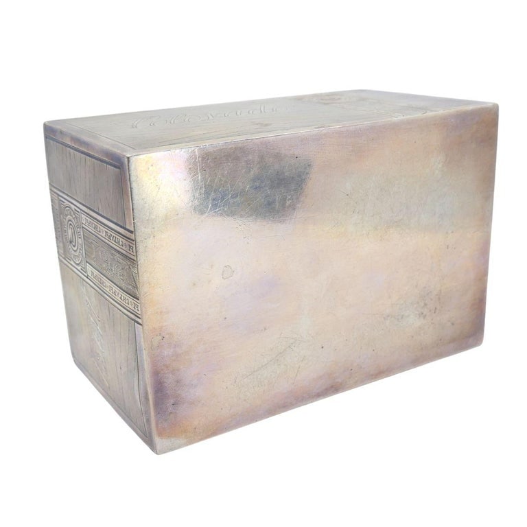 84 Silver & Vermeil Table Box by Gustav Klingert, Moscow c. 1879 - 10