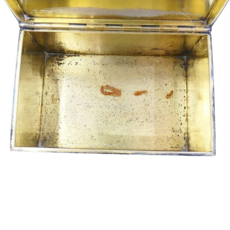 84 Silver & Vermeil Table Box by Gustav Klingert, Moscow c. 1879 - 9