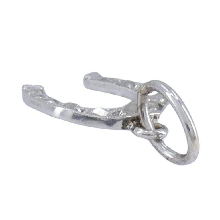 Edwardian Platinum Rose Cut Diamond Horseshoe Pendant - 5