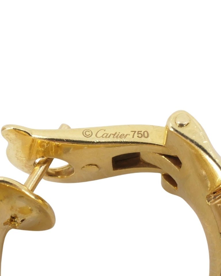 Cartier Hoop earrings Tubogas Design 18k Tri-Color Gold - 4