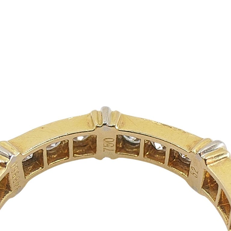 Cartier 18k Gold Contessa Diamond Eternity Band Ring - 10