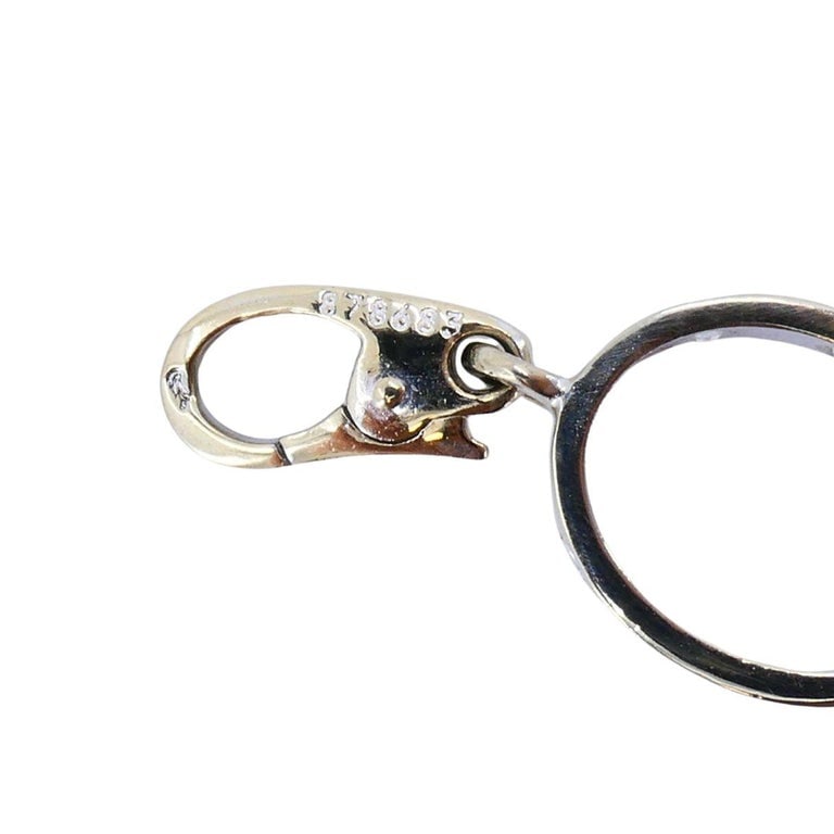 Cartier 18k White Gold LOVE Diamond Oval Charm Pendant - 11