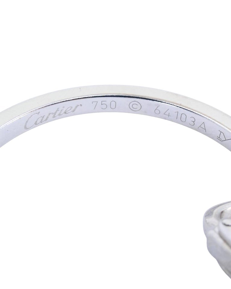 Vintage Cartier Hoop Earrings 18k Gold Diamond Earrings - 6