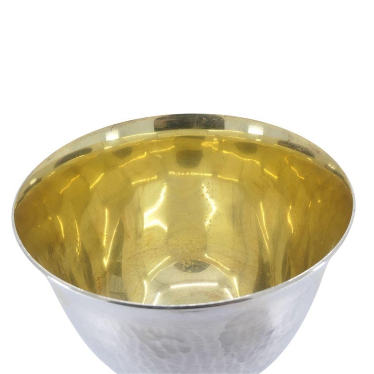 1920â€™s French Sterling Silver Large Challah Goblet Cup - 9