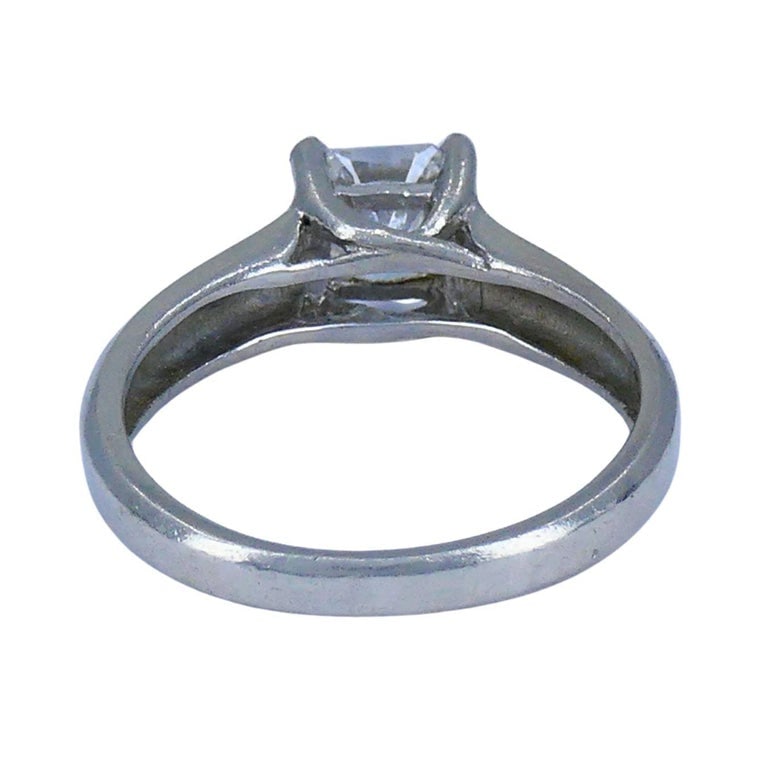 Vintage Derco Platinum Diamond Solitaire Engagement Ring 1.51ct GIA cert - 4