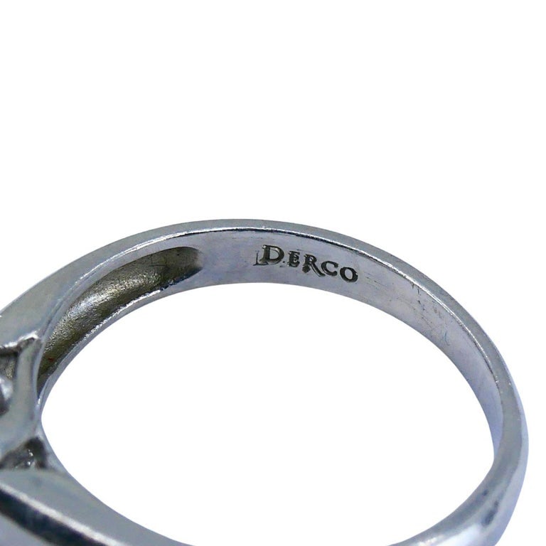 Vintage Derco Platinum Diamond Solitaire Engagement Ring 1.51ct GIA cert - 8