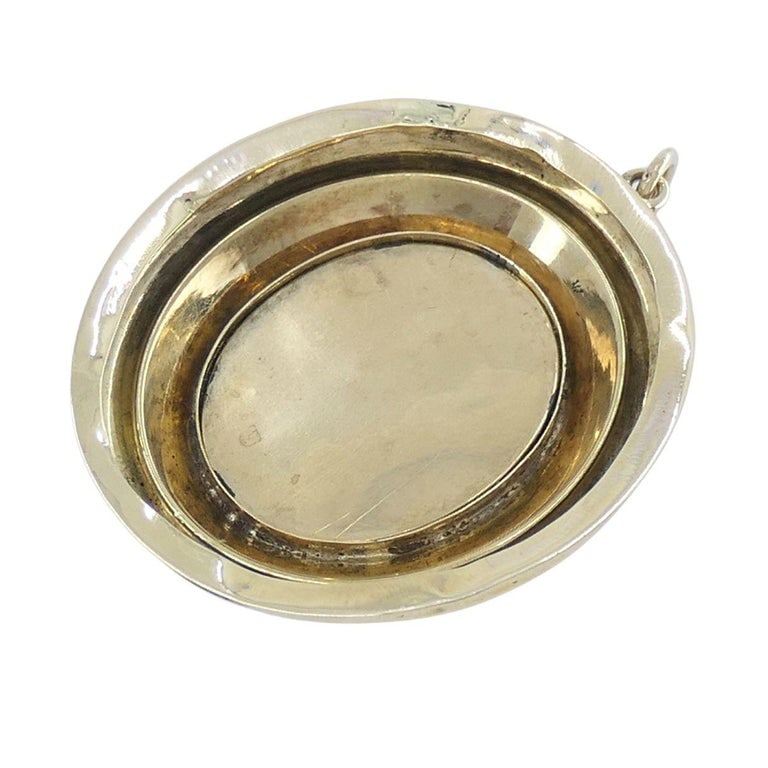 Victorian 14k Gold Enamel Rose Cut Diamond Pendant - 8