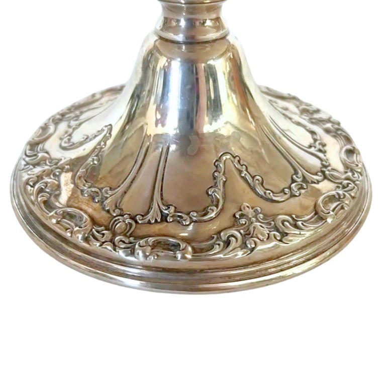 Vintage Gorham Chantilly Sterling Silver Pedestal Platter - 7