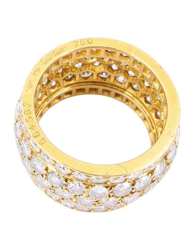 Cartier Nigeria Ring Diamond Pave Eternity Band - 7