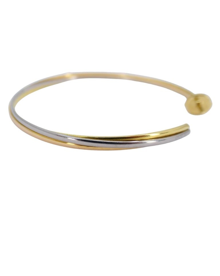 Cartier Trinity Hoop Earrings Tri-Color Gold - 4
