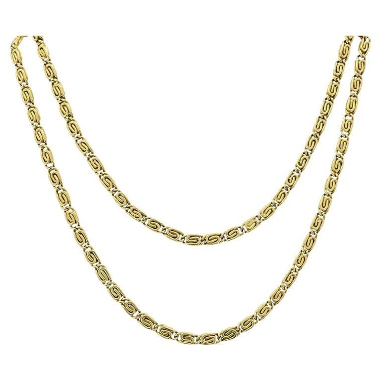 Vintage 18k Gold S-Link Chain Necklace (1 of 9)