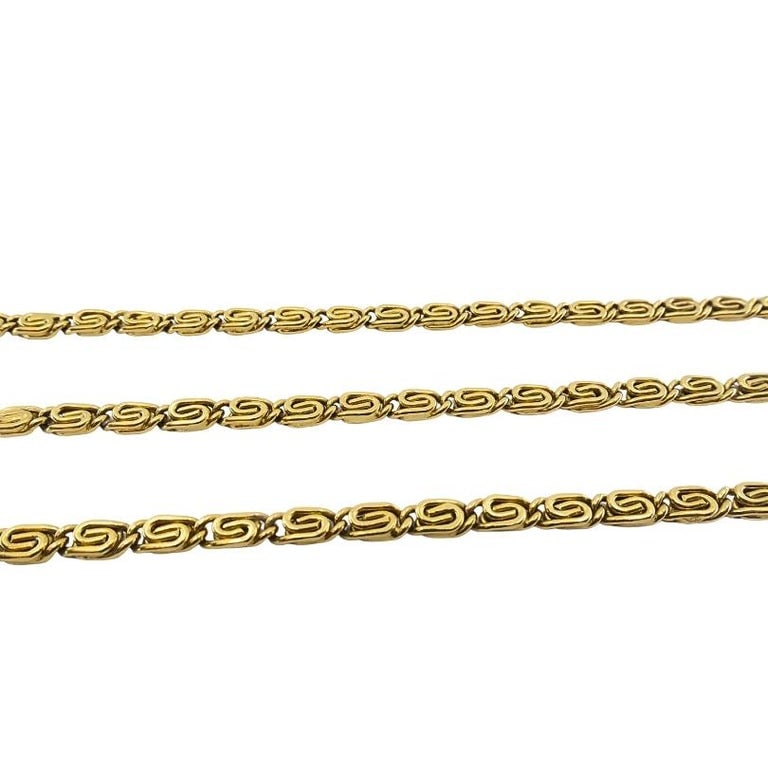 Vintage 18k Gold S-Link Chain Necklace - 5