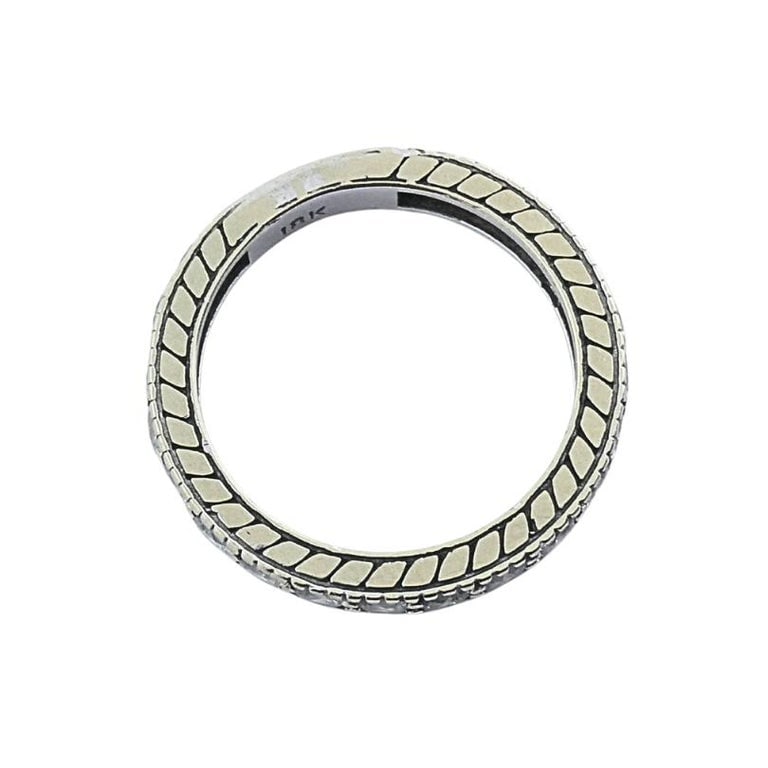 18k White Gold Diamond Eternity Band Ring - 5