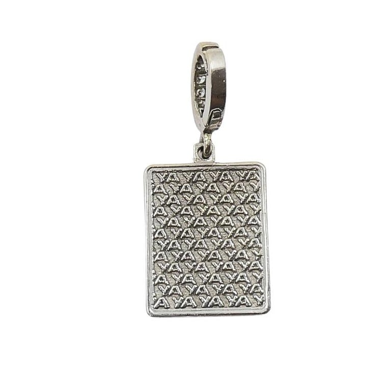 Vintage 12k Gold Domino Six Charm PavÃ© Diamond Bail - 5
