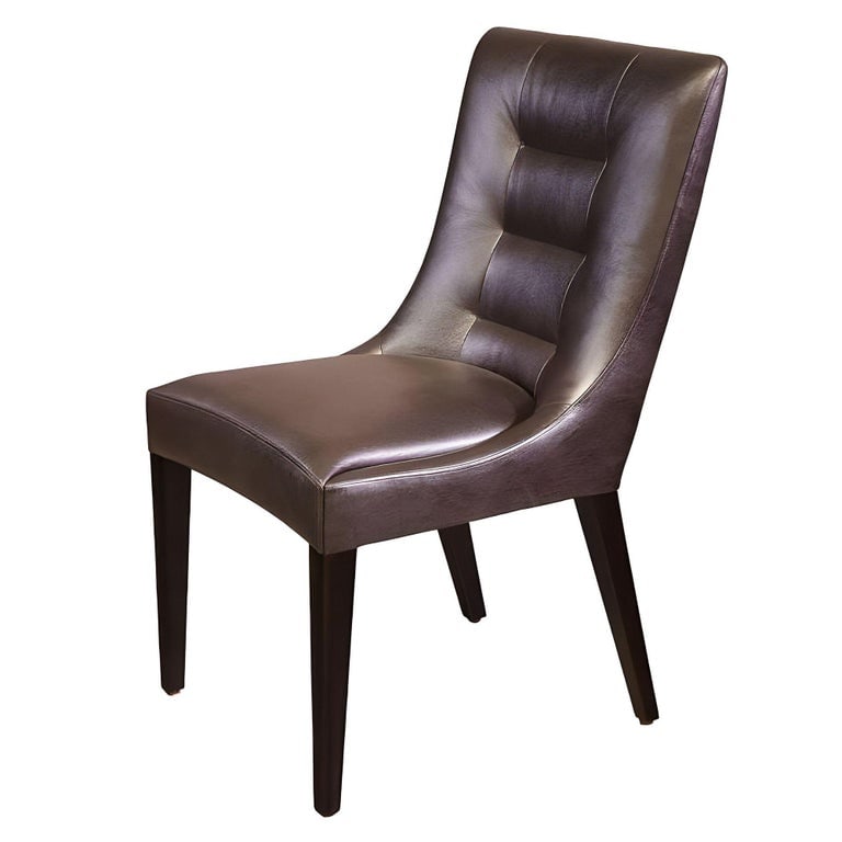Dakota Jackson Pull Up Leather Side Chair - 3