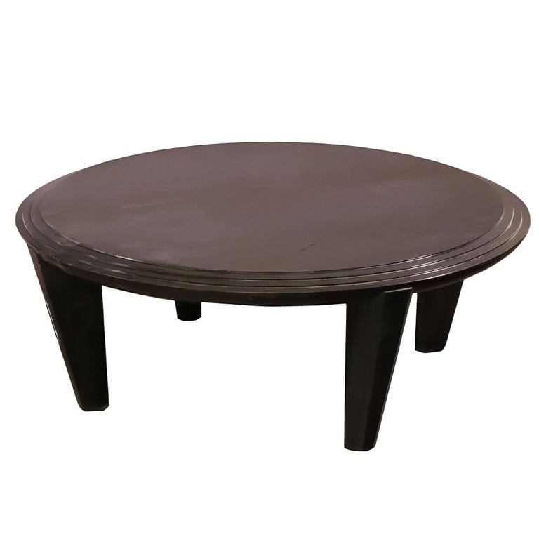 Dakota Jackson "Ocean" Round Honduran Mahogany Coffee Table - 2
