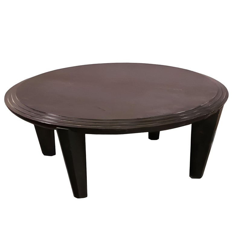 Dakota Jackson "Ocean" Round Honduran Mahogany Coffee Table - 3