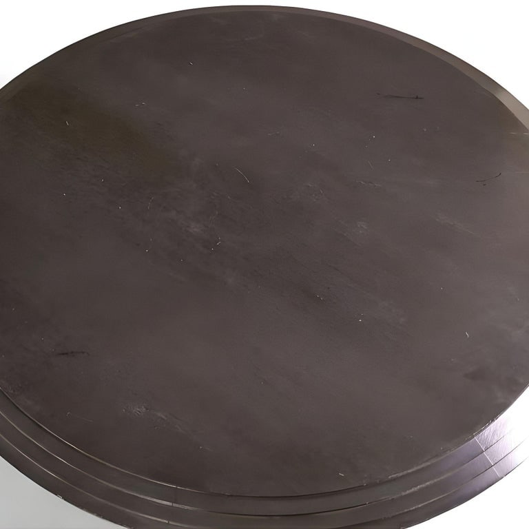 Dakota Jackson "Ocean" Round Honduran Mahogany Coffee Table - 4