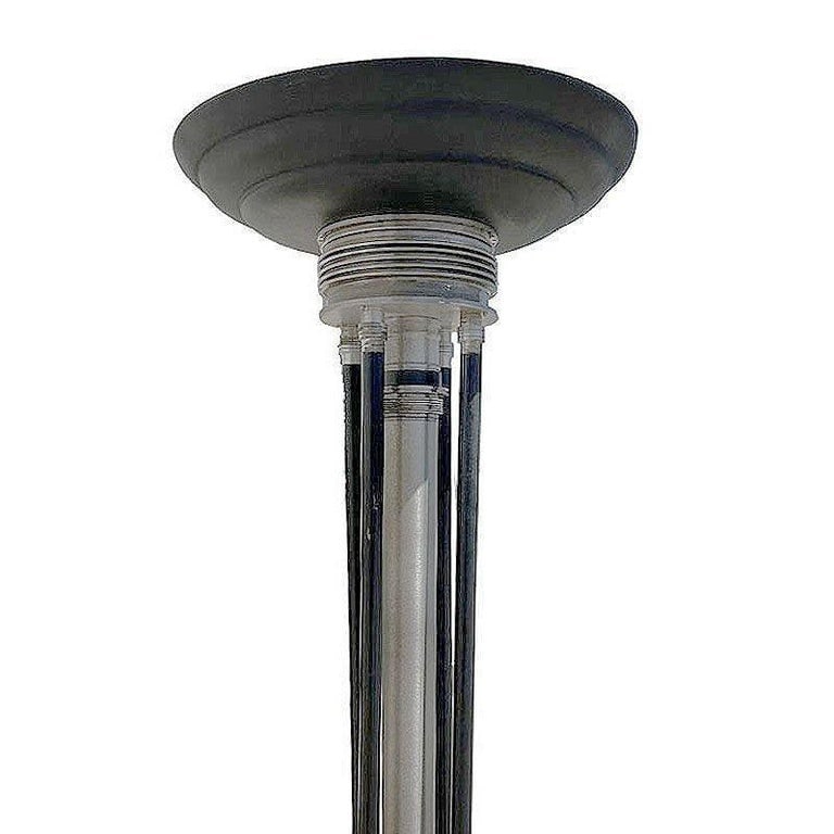 Large 6-Foot Art Deco Revival Machine Age Torchiere Floor Lamp - 2