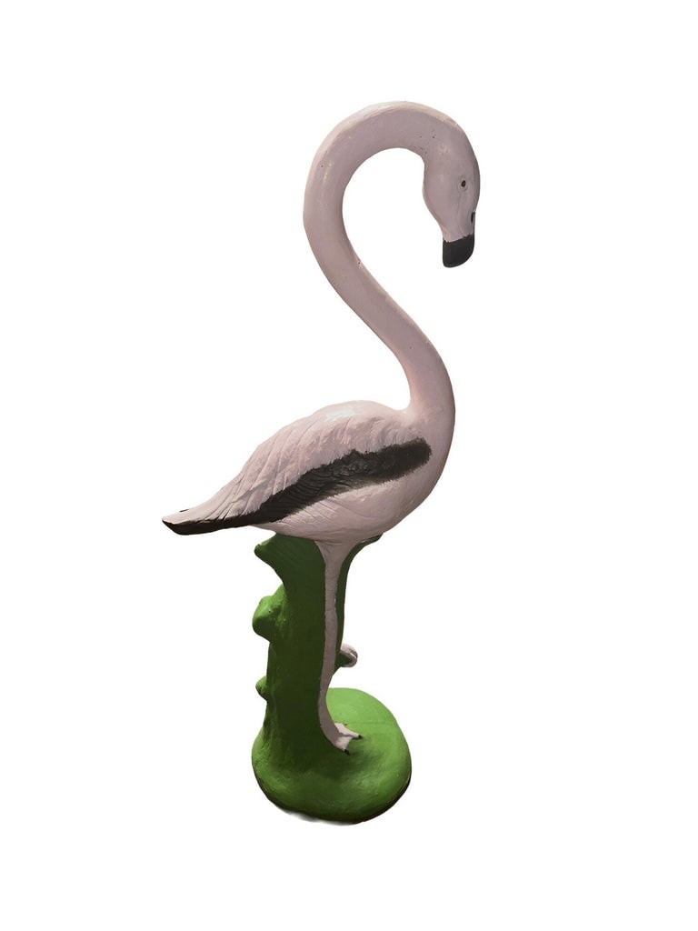 Restored Vintage Life Size Pink Flamingo Statues - Full Size Pair - 7