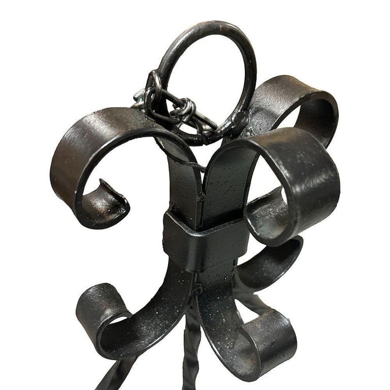 Spanish Revival Wrought Iron 7-Light Wood Beam Grand Wall Sconce, 2 Available - 7