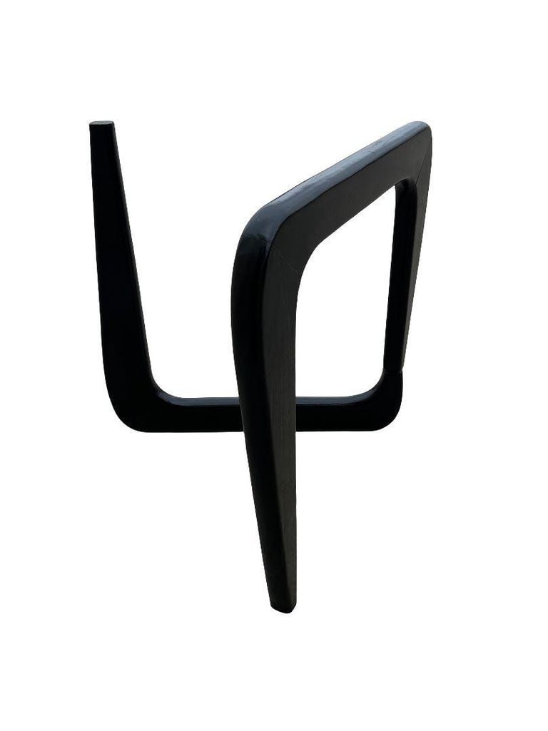 Noguchi Style Triangle Glass Top Wide Side Table - 5