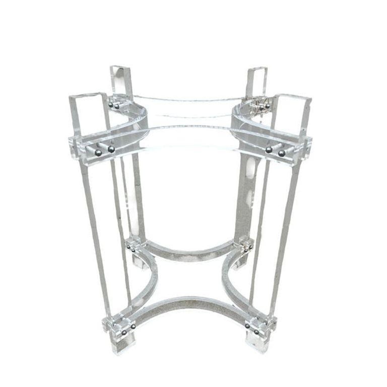 Mid-century Lucite & Glass Round Dining Table by Charles Hollis Jones - 5