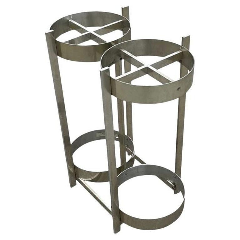 Polished Aluminum Umbrella Stand by Paul Mayen for Habitat (1 of 6)