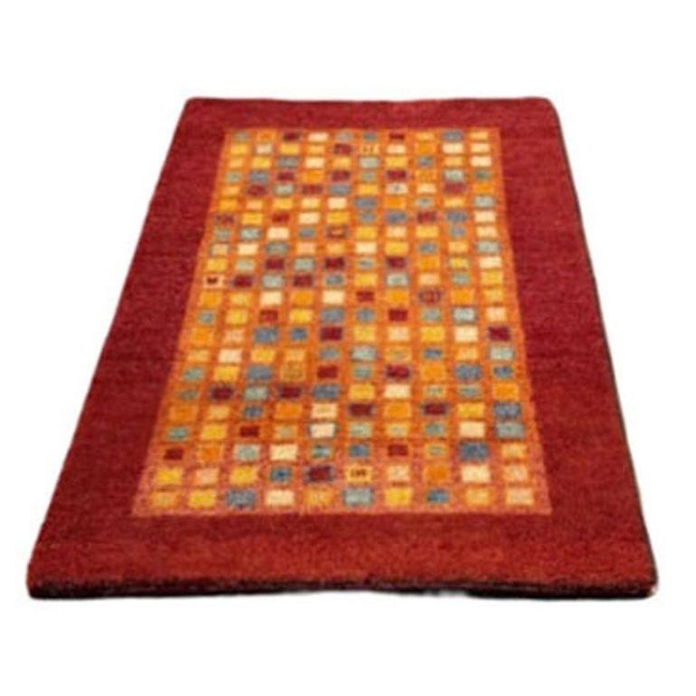 Mid Century Gabbeh Inspired Wool Area Rug - 2