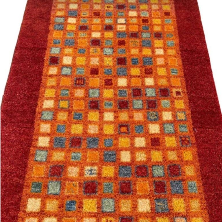Mid Century Gabbeh Inspired Wool Area Rug - 3