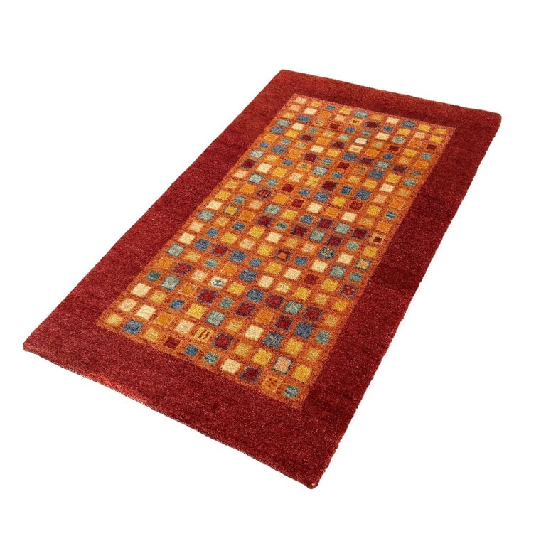 Mid Century Gabbeh Inspired Wool Area Rug - 4