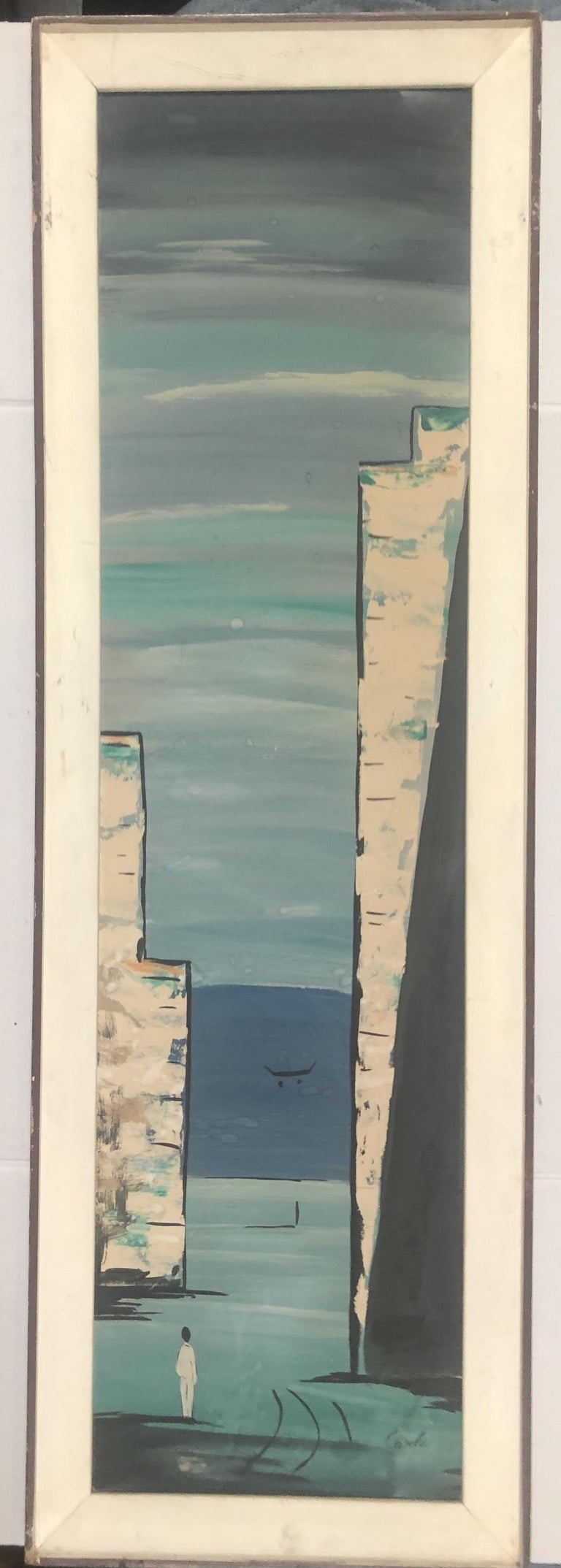 Abstract Landscape Acrylic on Canvas by Carlo of Hollywood, Pair - 4