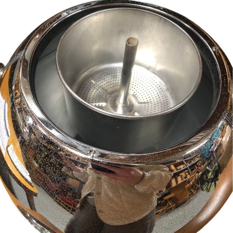 Art Deco Chrome & Bakelite Coffee Percolator by Manning Bowman - 5