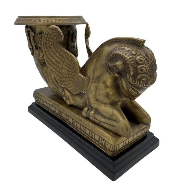 Golden Fleece Chrysomallos Winged Ram Bronze Mantle Urn - 5