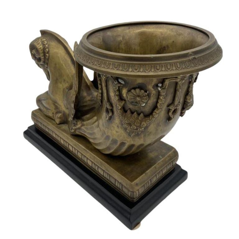 Golden Fleece Chrysomallos Winged Ram Bronze Mantle Urn - 6