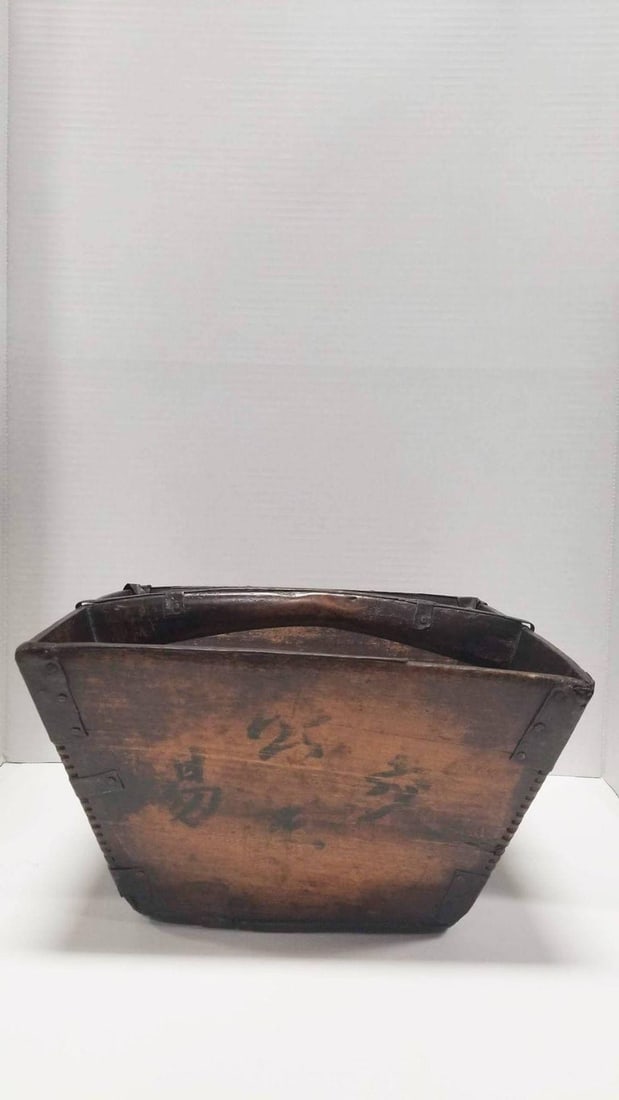 19th Century Wood Rice Container - 2