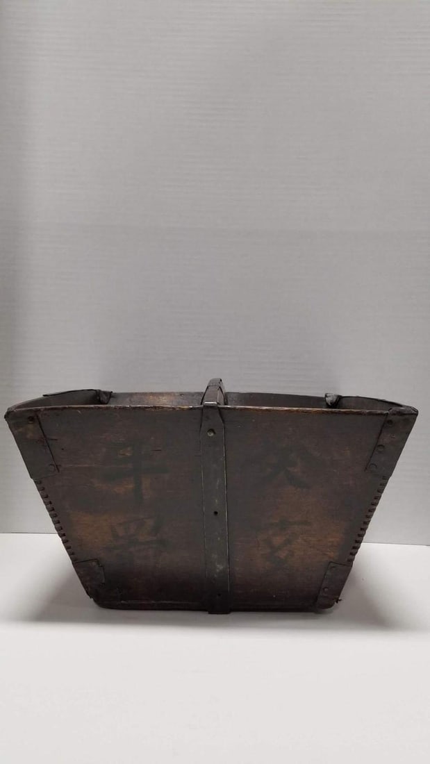19th Century Wood Rice Container - 5