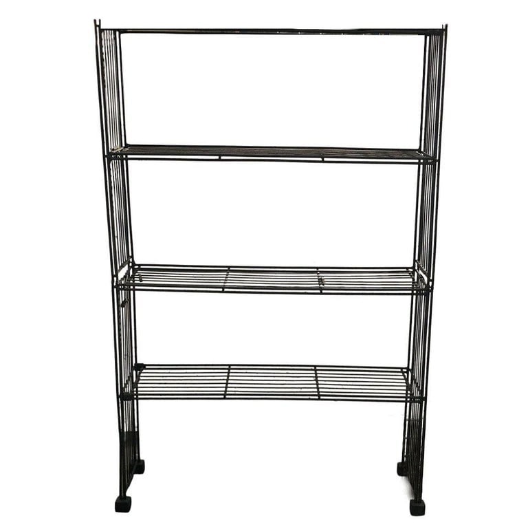 Mid-Century 4-Tier Iron Wire Art Display Shelf Bookshelf, Pair - 4