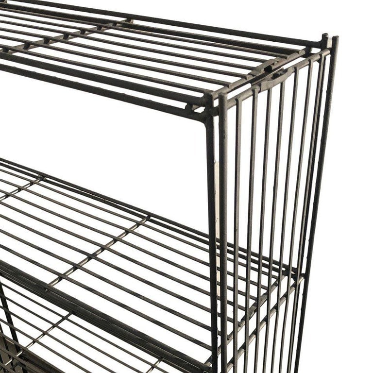 Mid-Century 4-Tier Iron Wire Art Display Shelf Bookshelf, Pair - 6