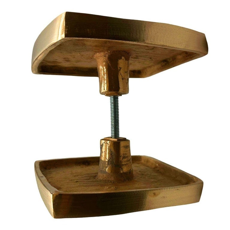 Paul Evans Style MCM Brutalist Bronze Door Handle Pull Pair, 2 Sets Available - 5