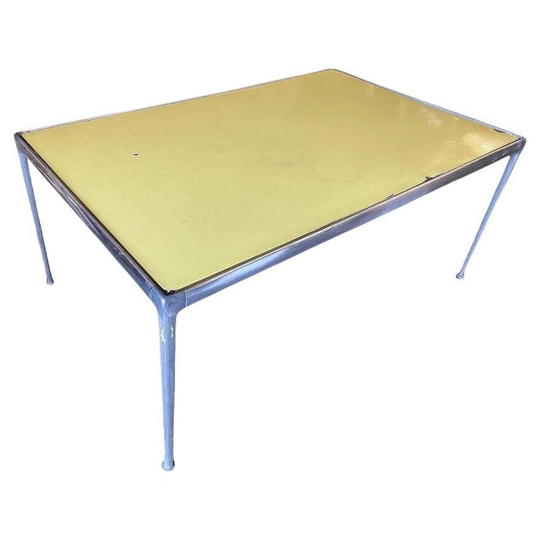Mid Century Aluminum Dining Table w/ Enameled Tabletop by Richard Shultz, 1966 (1 of 9)