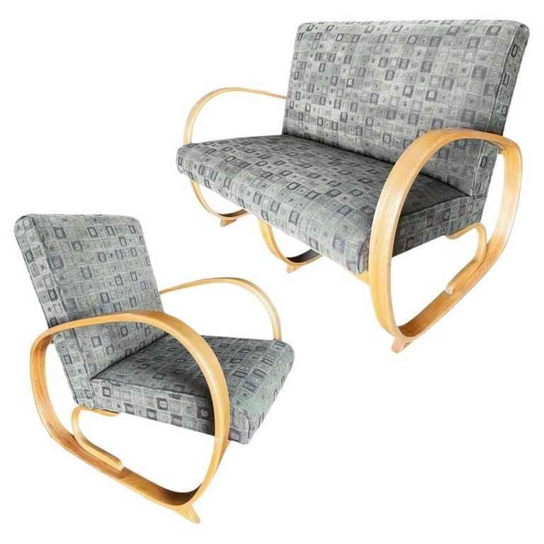 Gilbert Rohde Streamline Art Deco Settee and Lounge Chair Set (1 of 12)