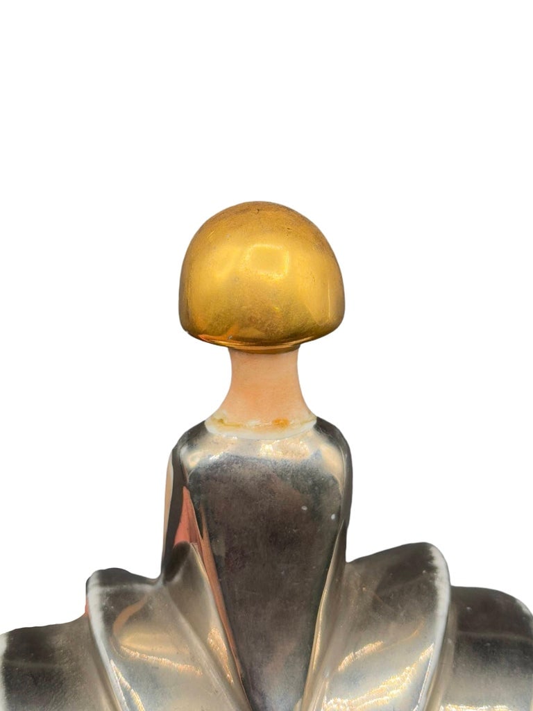 French Flapper Ceramic Perfume Bottle by Charles Serpaut Limoges - 10
